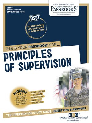 cover image of PRINCIPLES OF SUPERVISION